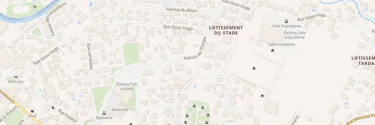 Plan du 10 Av de l’Europe à Bizanos