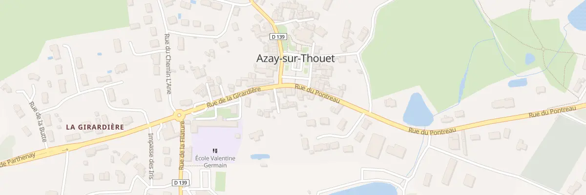 Plan du 10 Rue du Pontreau à Azay-sur-Thouet