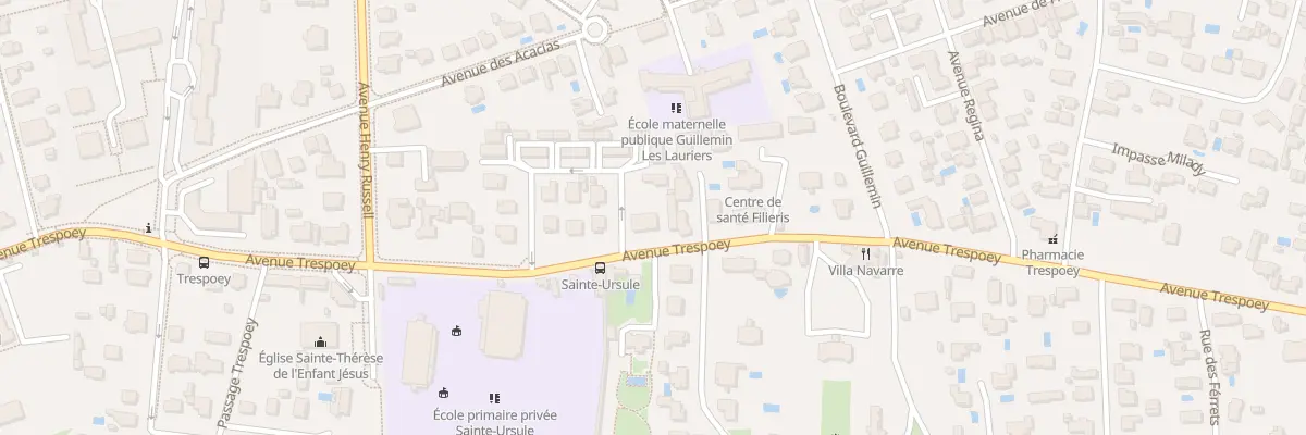 Plan du 60 Av Trespoey à Pau