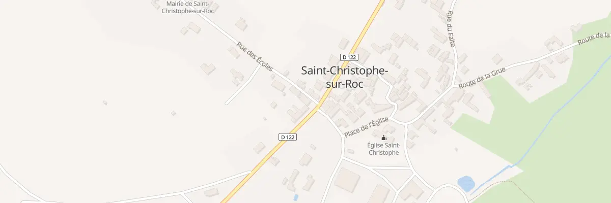 Plan du 2 Rte du Plan d’Eau à Saint-Christophe-sur-Roc
