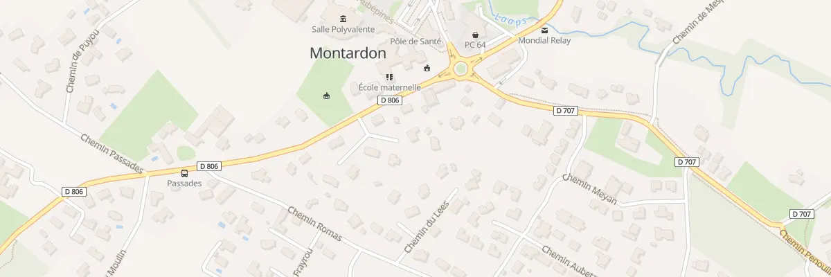 Plan du 7 Che Lacoste à Montardon