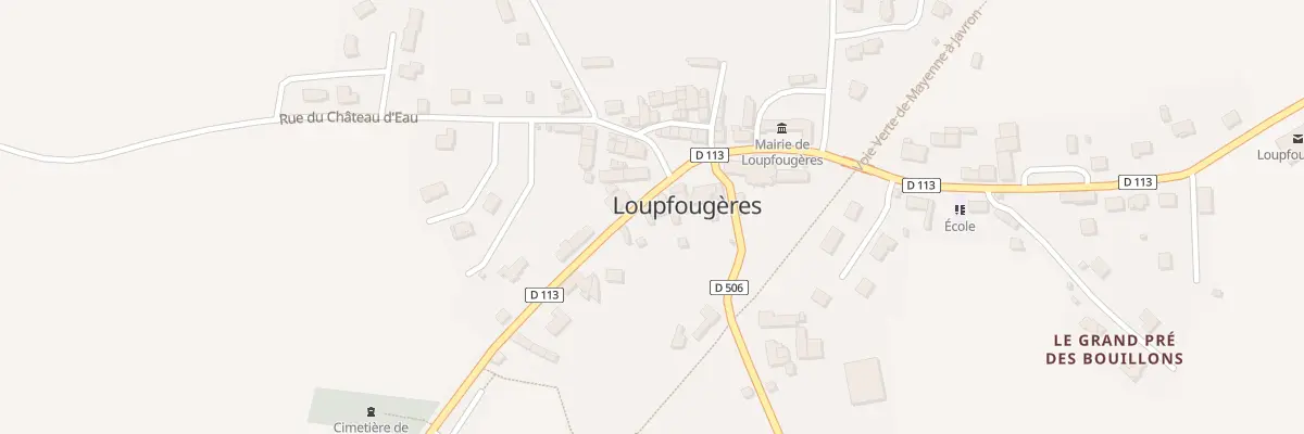Plan du 3 Rue de Bretagne à Loupfougères