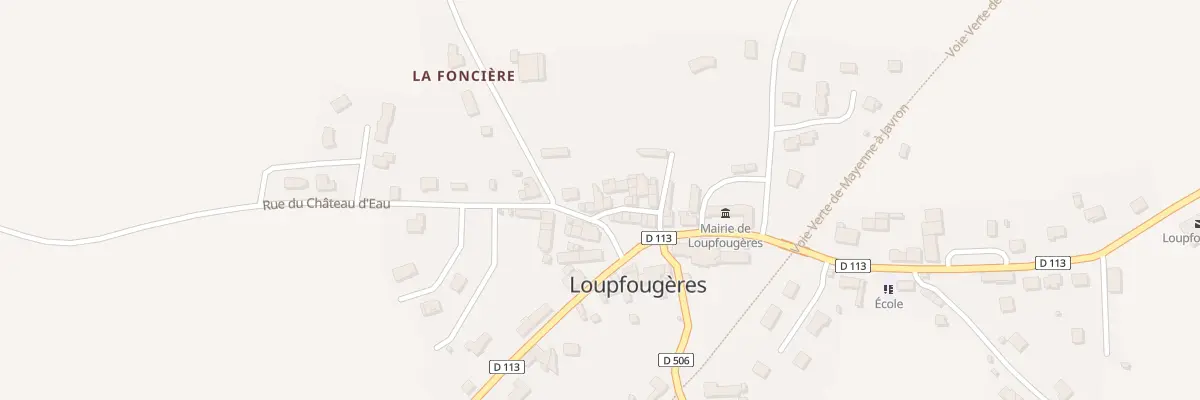 Plan du 4 Rue du Chateau d’Eau à Loupfougères
