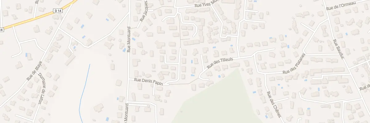 Plan du 9 Rue Denis Papin à Créon