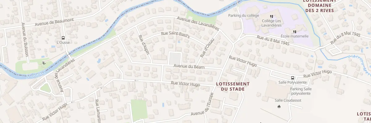 Plan du 10 Av du Béarn à Bizanos