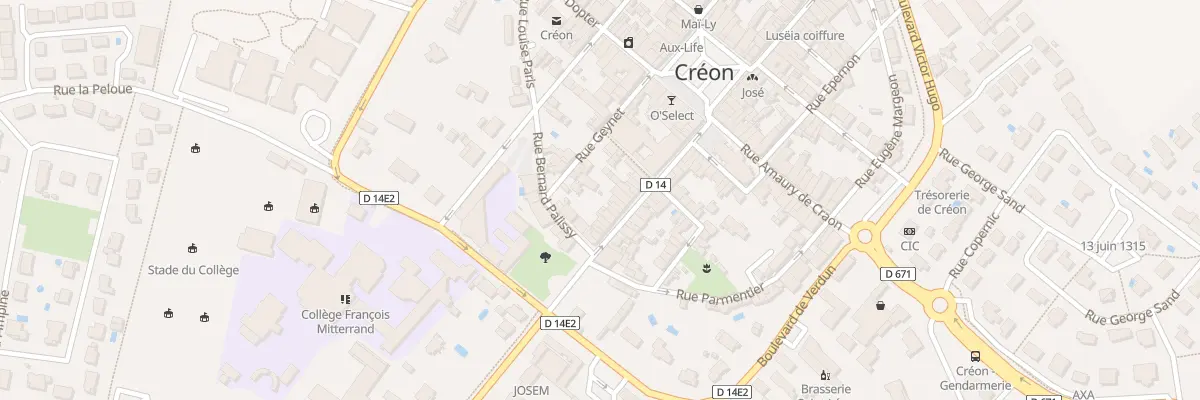 Plan du 37 Rue du Docteur Fauché à Créon