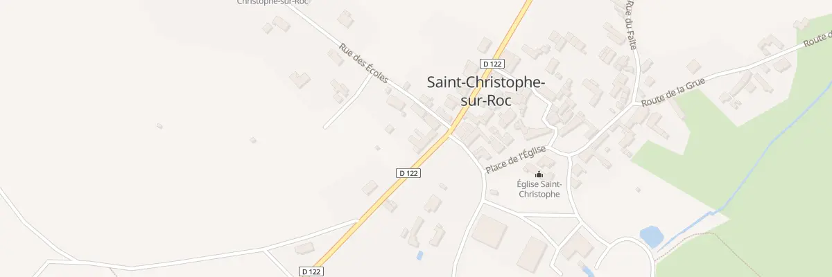 Plan du 6 Rte du Plan d’Eau à Saint-Christophe-sur-Roc