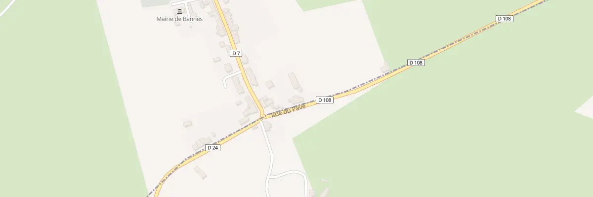 Plan du 3 Rue du Pavé à Bannes