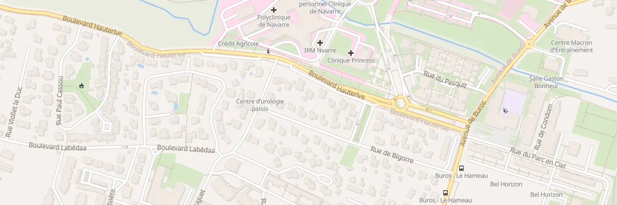 Plan du 28 Rue de la Bigorre à Pau