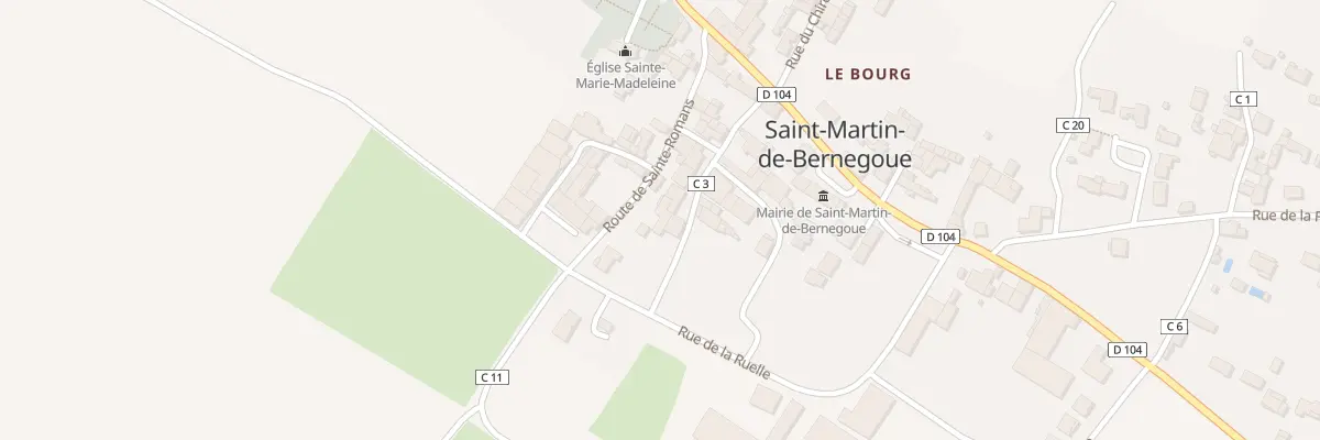 Plan du 129 Rte de Saint-romans des Champs à Saint-Martin-de-Bernegoue