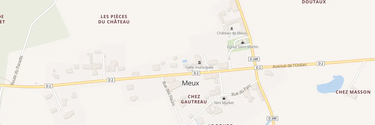 Plan du 5005 Le Bourg à Meux