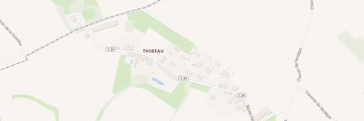 Plan du 2 Thibeau-Sud à Rions
