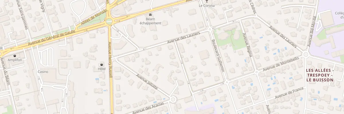 Plan du 17 Rue Lavignotte à Pau