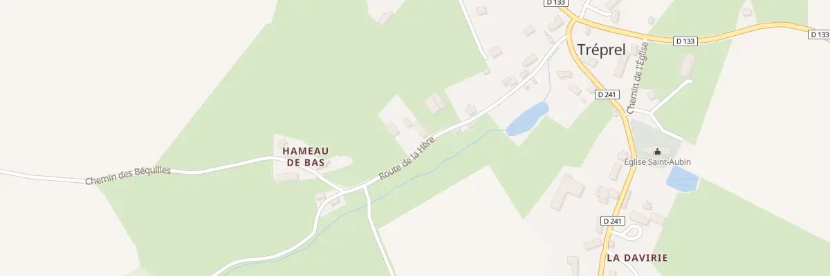 Plan du 10 Rte de la Hère à Tréprel