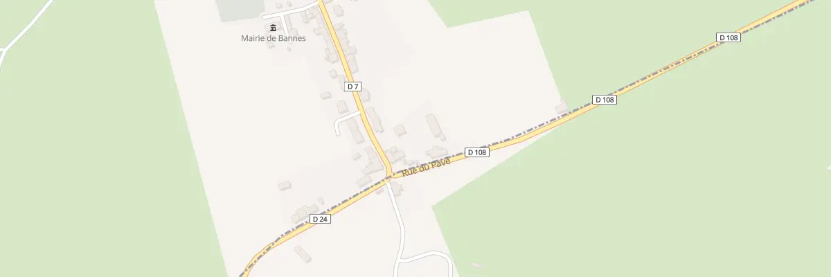 Plan du 1 Rue du Pavé à Bannes