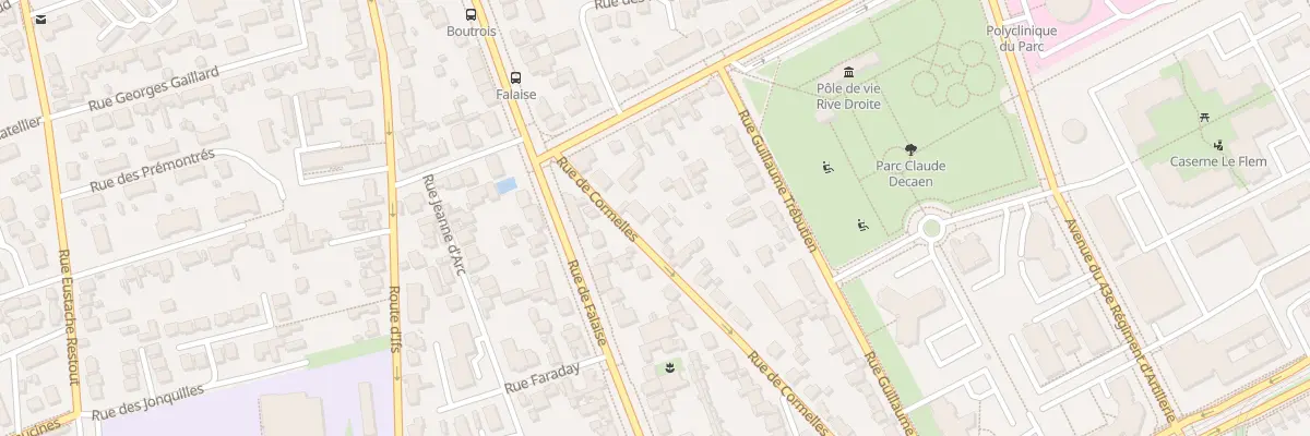 Plan du 9 Rue de Cormelles à Caen