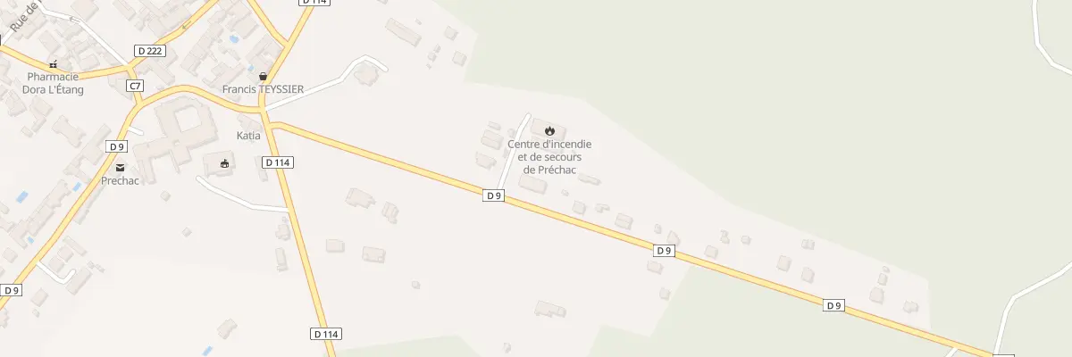 Plan du 13 Rue de la Résistance à Préchac