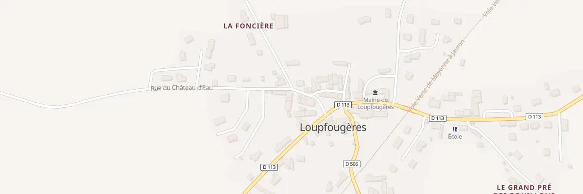 Plan du 9 Rue du Chateau d’Eau à Loupfougères