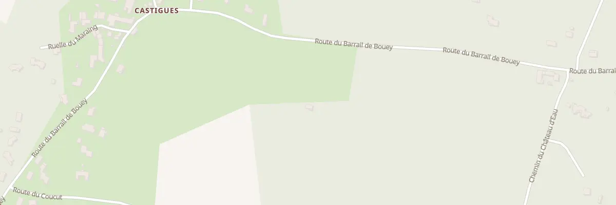 Plan de Champs de Castigues à Noaillan