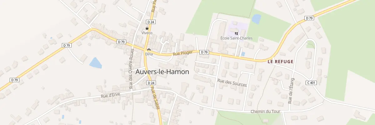 Plan du 3 Rue Pioger à Auvers-le-Hamon