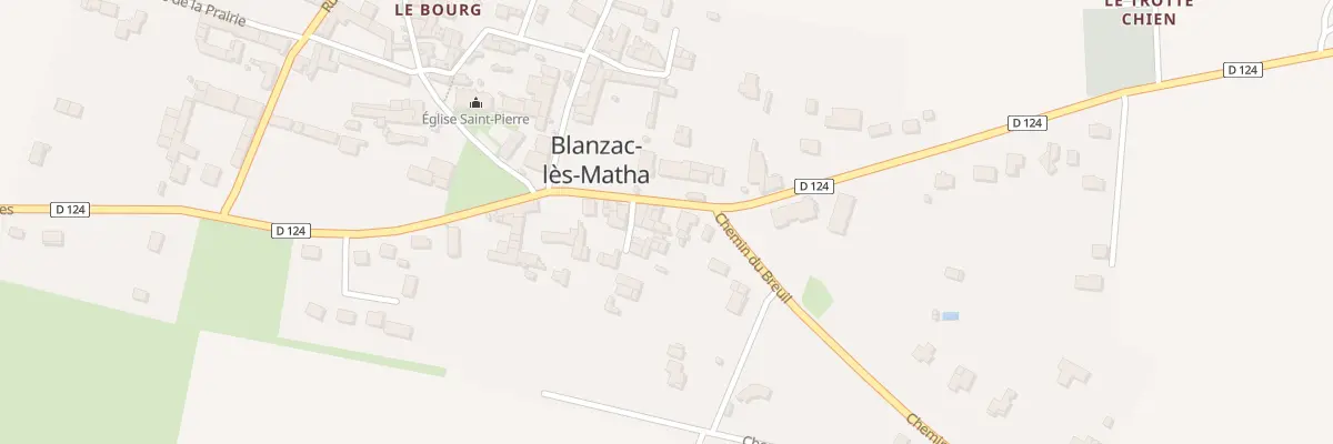 Plan du 20 Rte de Matha à Blanzac-lès-Matha
