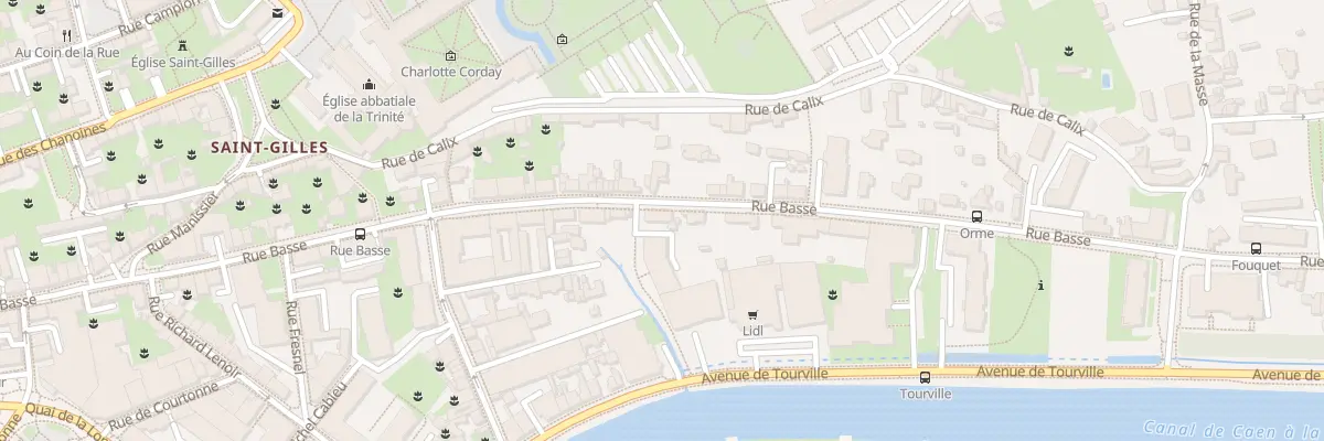 Plan du 86B Rue Basse à Caen
