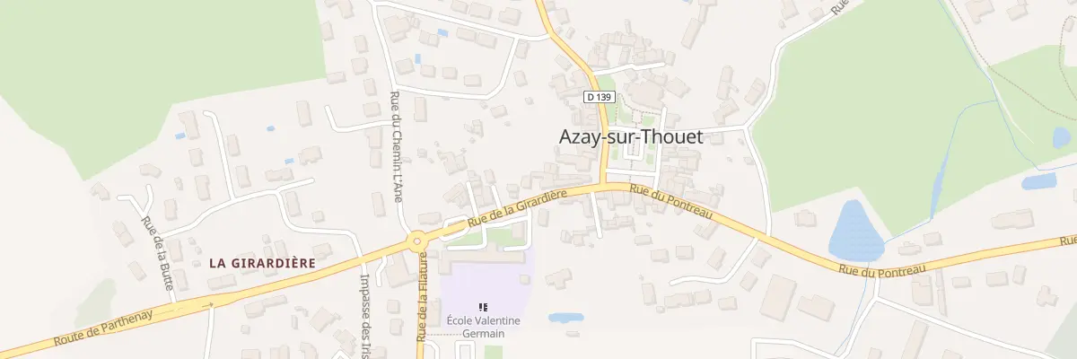 Plan du 8 Rue de la Girardière à Azay-sur-Thouet