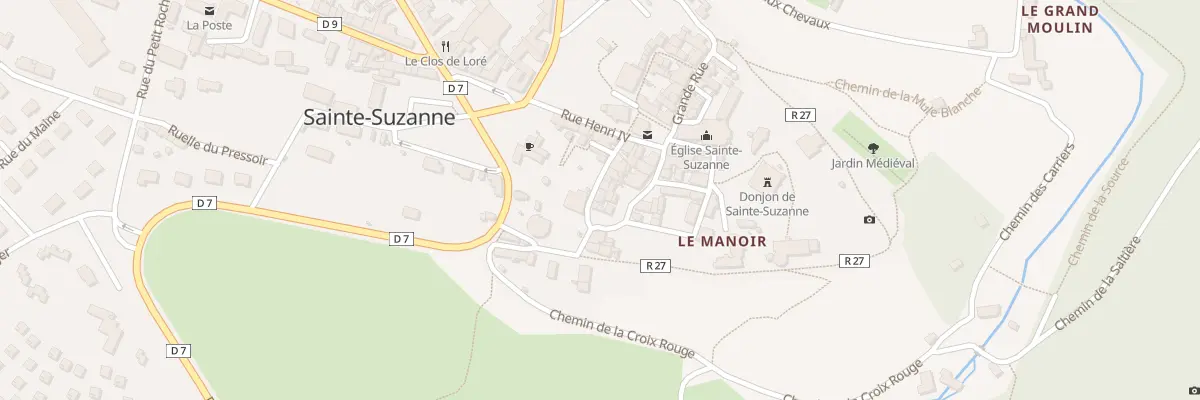 Plan du 7 Rue du Grenier à Sel à Sainte-Suzanne-et-Chammes
