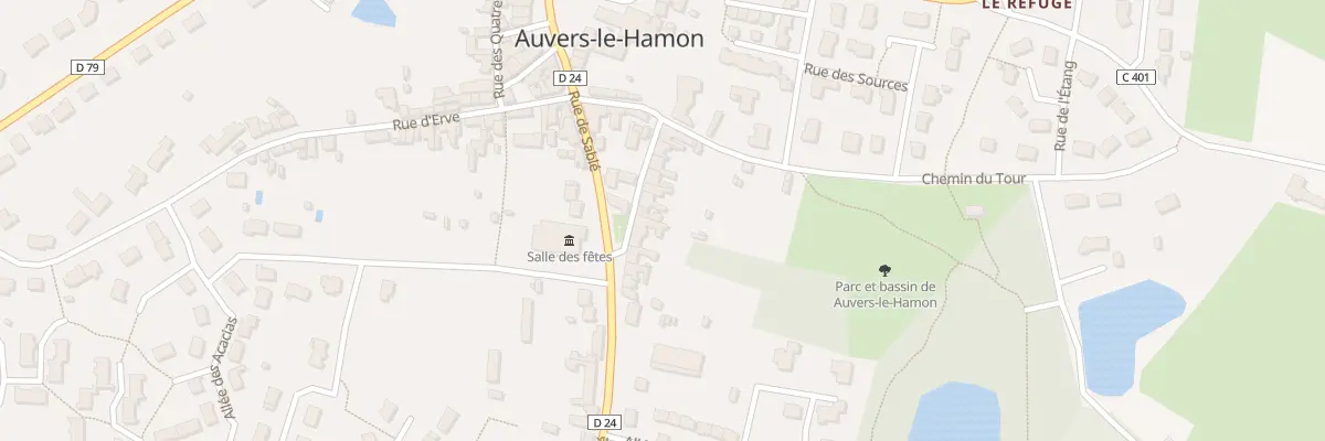 Plan du 16 Rue Alain De Rouge à Auvers-le-Hamon