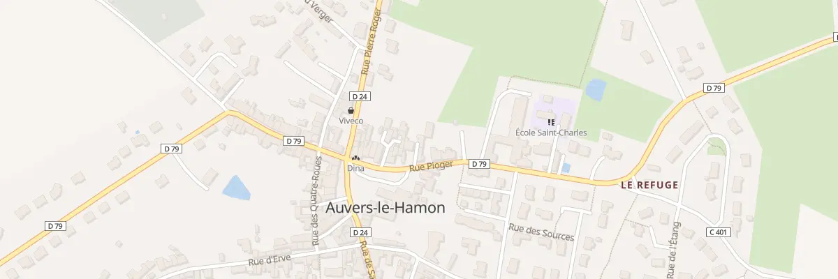 Plan du 22 Rue Pioger à Auvers-le-Hamon