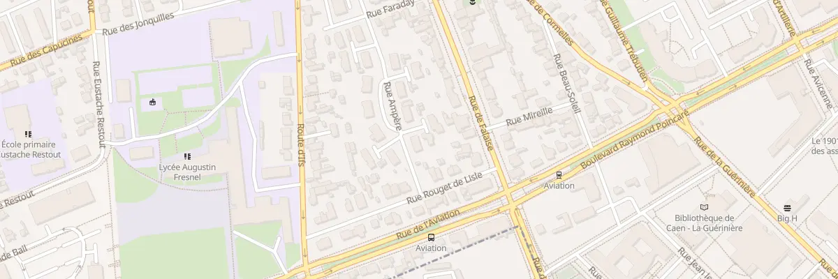 Plan du 25 Rue Ampère à Caen