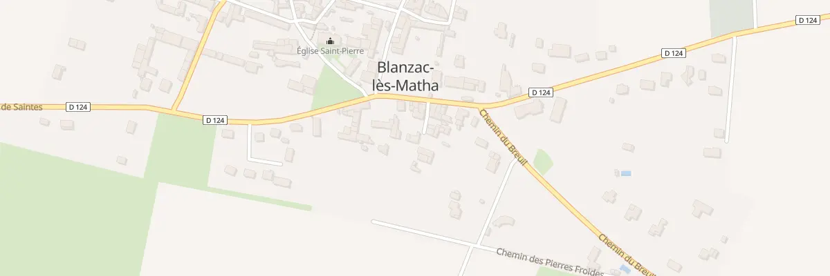 Plan du 12 Rte de Matha à Blanzac-lès-Matha