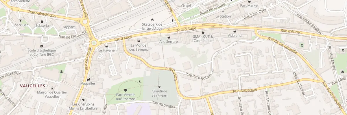 Plan du 1 Rue Père Robert à Caen