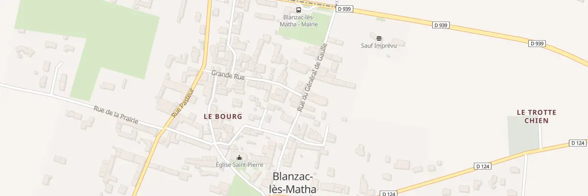 Plan du 13 Rue du Général de Gaulle à Blanzac-lès-Matha