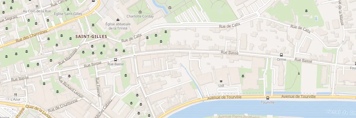 Plan du 80 Rue Basse à Caen