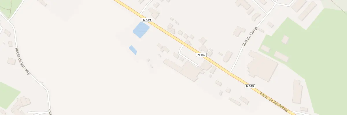 Plan du 50 Rte de Parthenay à Chiché