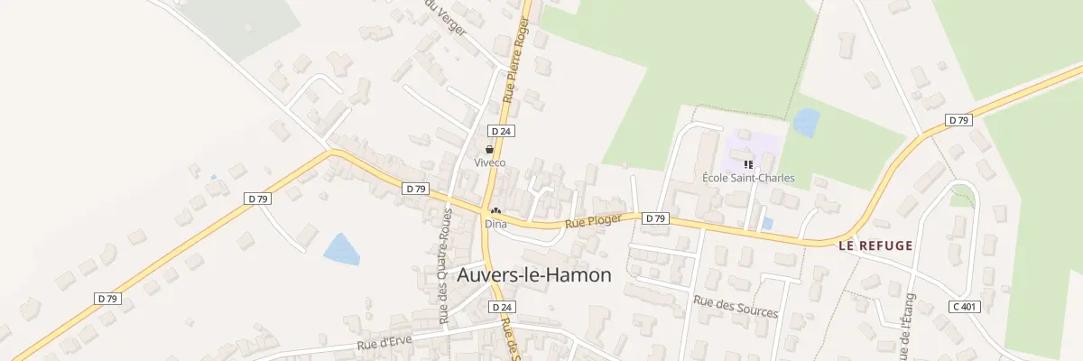 Plan du 10 Rue Pioger à Auvers-le-Hamon