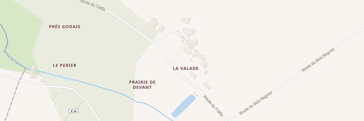 Plan du 12 Rte du Trèfle à Allas-Champagne