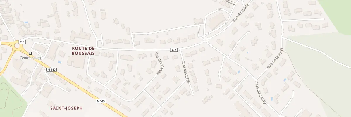 Plan du 38 Rue du Stade à Chiché