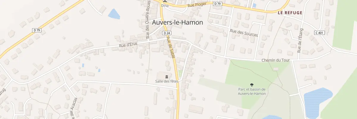 Plan du 8 Rue de Sable à Auvers-le-Hamon