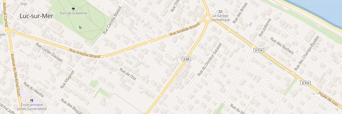 Plan du 7 Rue Aristide Briand à Luc-sur-Mer