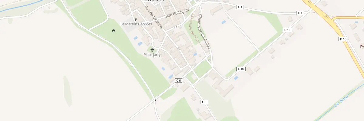 Plan du 48 Rue de Lavidon à Rions