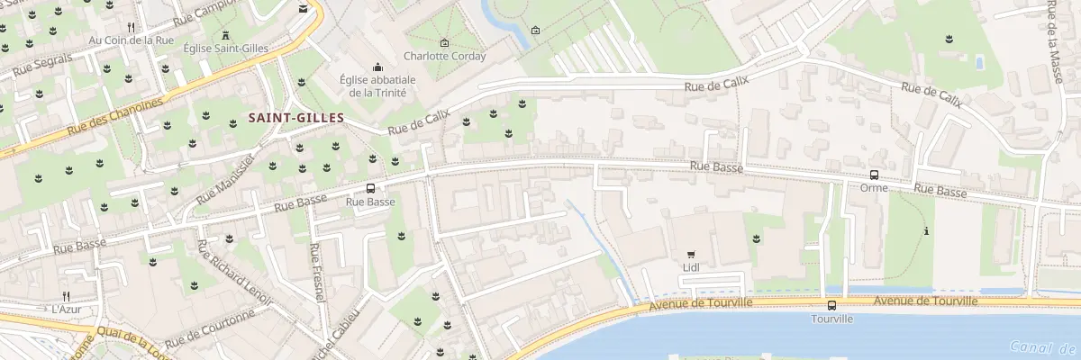 Plan du 78 Rue Basse à Caen