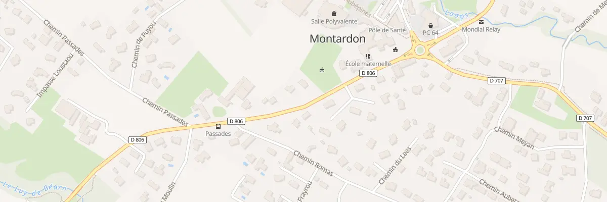 Plan du 8 Che de Pau à Montardon