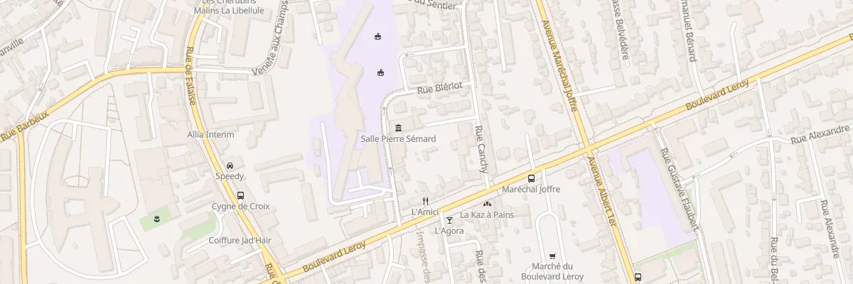 Plan du 12 Rue Edmond Villey Desmeserets à Caen