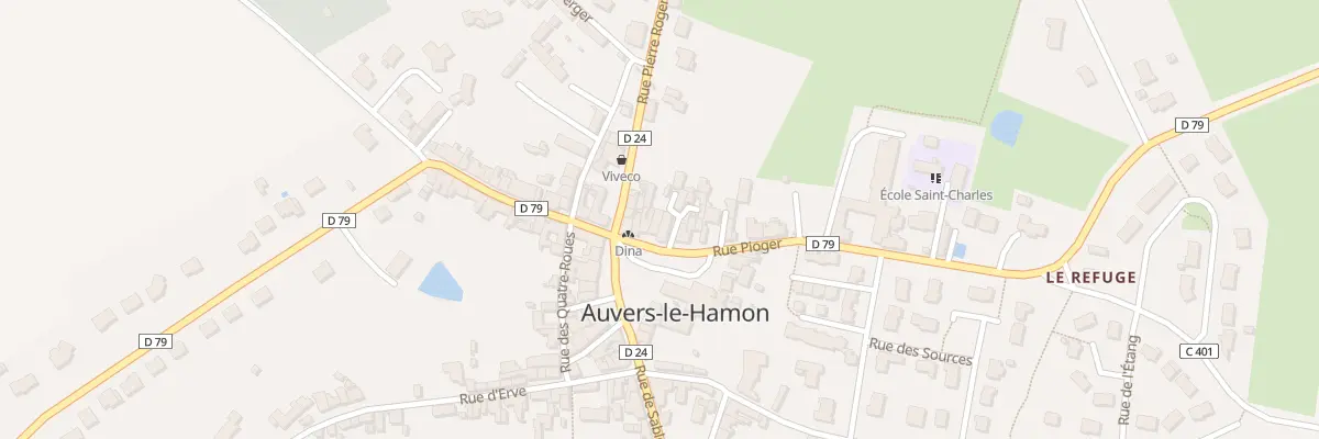 Plan du 6 Rue Pioger à Auvers-le-Hamon