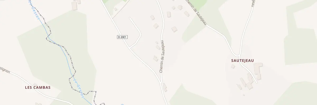 Plan du 51 Che de Sautejeau à Croignon