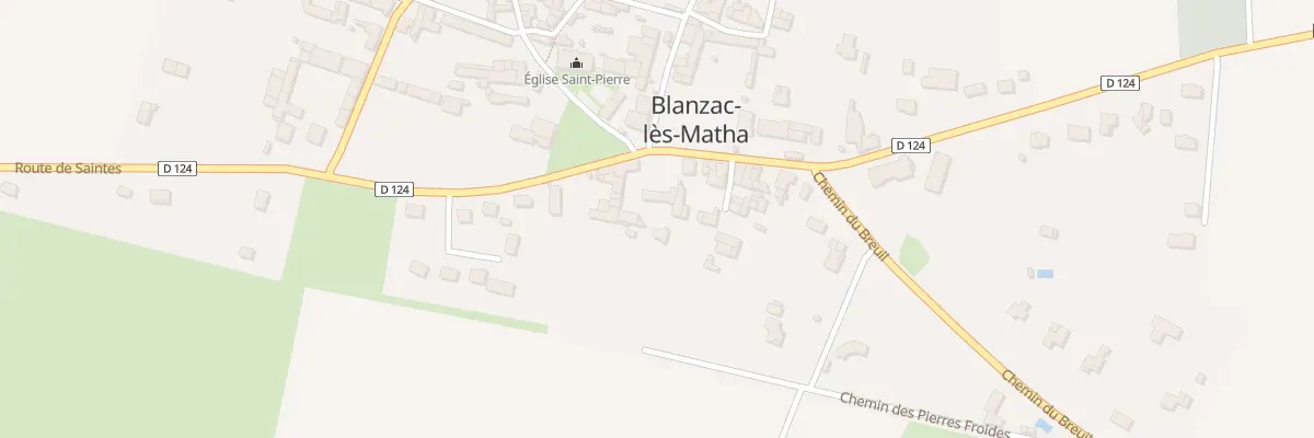 Plan du 2 Rte de Matha à Blanzac-lès-Matha