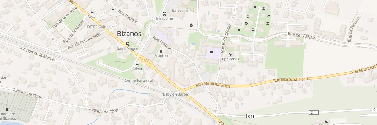 Plan du 38 Rue Pasteur à Bizanos