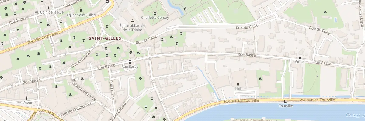 Plan du 76 Rue Basse à Caen